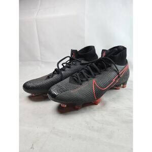 Nike Mercurial Superfly 7 Elite FG AQ4174-060 Black Red Soccer Cleats Size 7